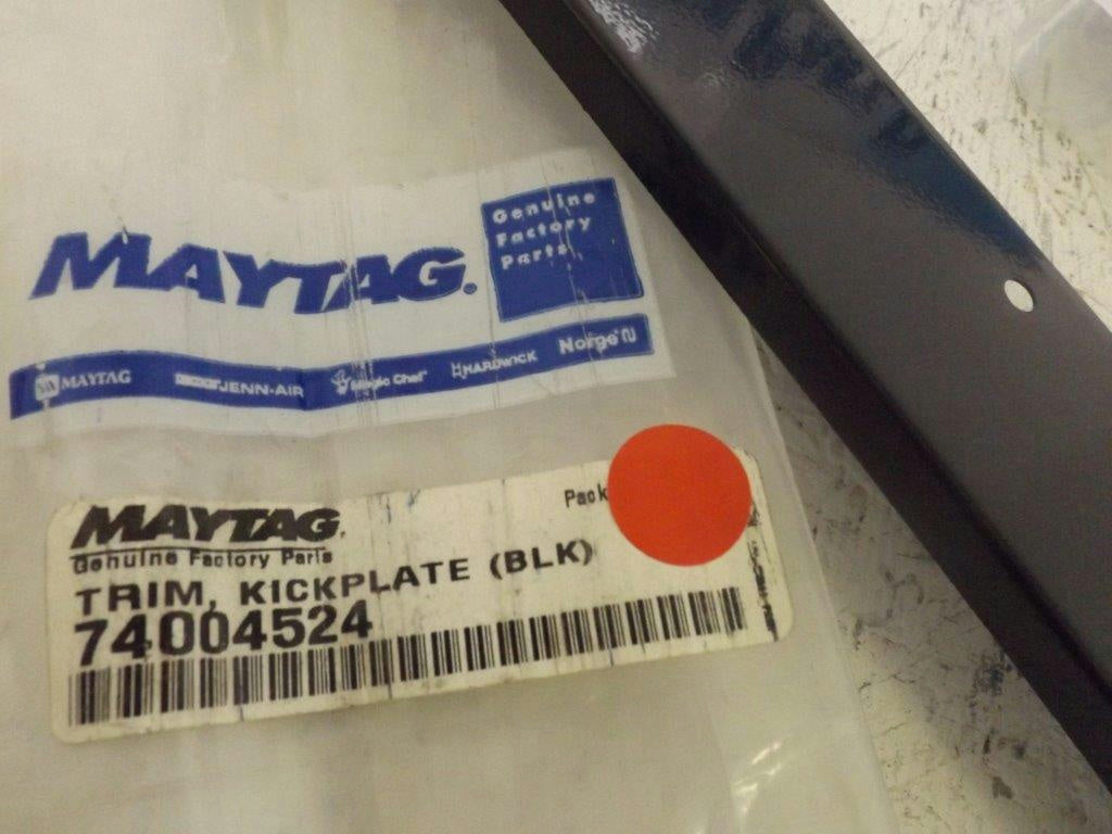 MAYTAG WHIRLPOOL STOVE 74004524 KICKPLATE TRIM (BLK) NEW