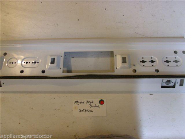 Amana STOVE 315839W Mtg. Pnl, Bkgd. Control USED PART