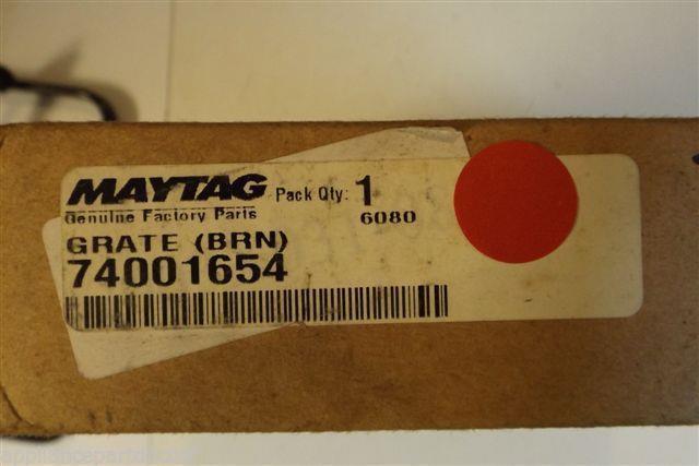 MAYTAG STOVE 74001654 GRATE BRN.  NEW IN BOX