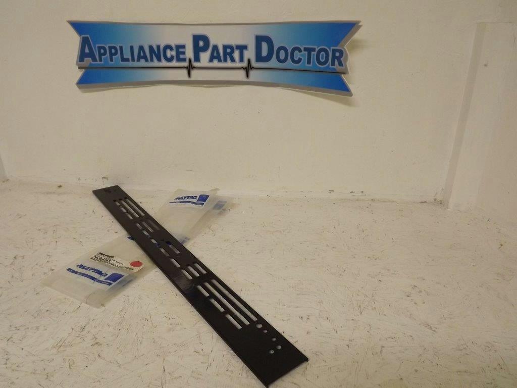 MAYTAG WHIRLPOOL STOVE 74008449 CENTER TRIM (BLK) NEW