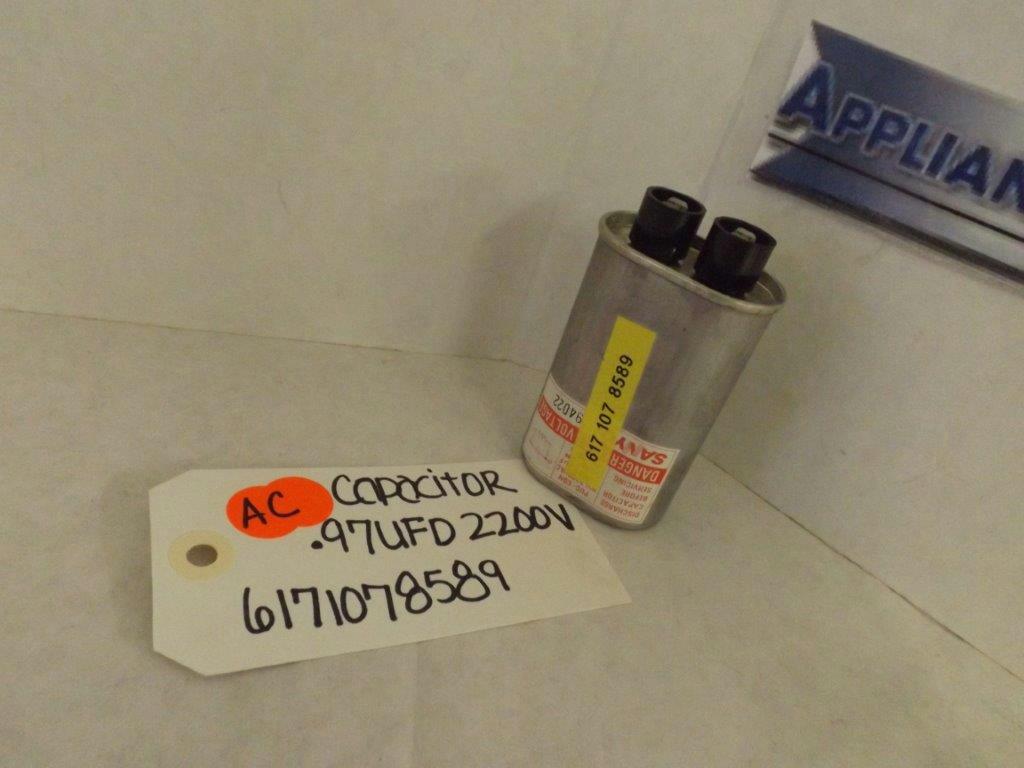 SANYO AIR CONDITIONER 6171078589 CAPACITOR .97UFD 2200V NEW