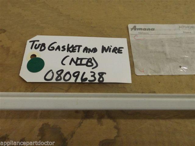 Amana Dryer  0809638  Tub Gasket And Wire   NEW IN BOX
