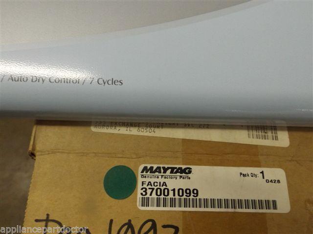 Maytag Dryer  37001099  Facia   NEW IN BOX