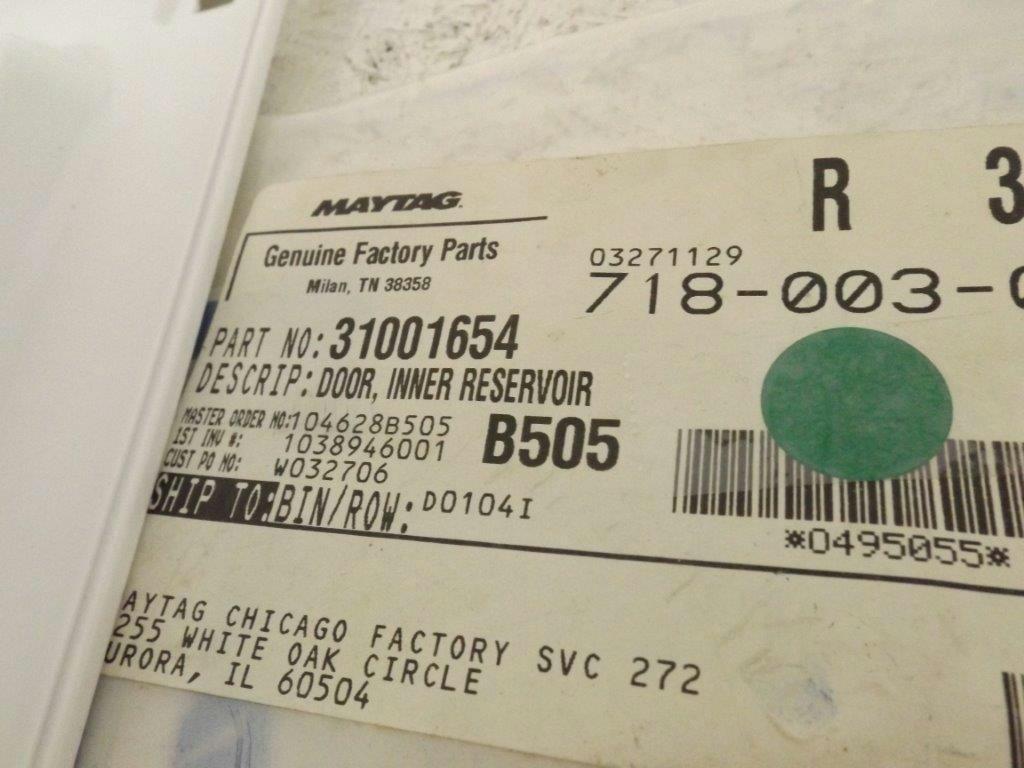 MAYTAG WHIRLPOOL DRYER 31001654 INNER RESERVOIR DOOR NEW