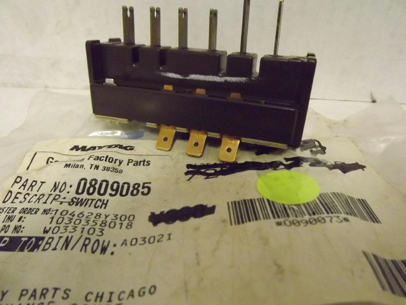 MAYTAG WHIRLPOOL MODERN MAID DISHWASHER 0809085 SWITCH NEW