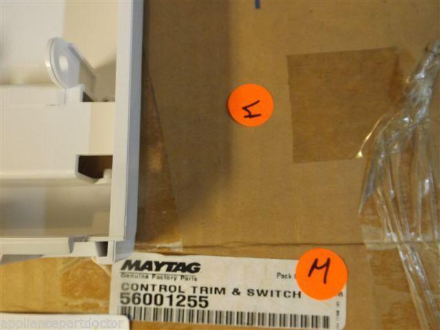 Maytag Microwave  56001255  Control Trim & Switch Assy-wht  NEW IN BOX
