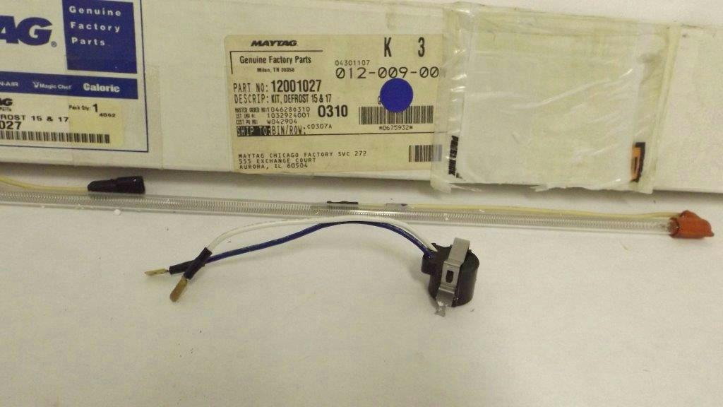 MAYTAG WHIRLPOOL REFRIGERATOR 12001027 DEFROST KIT NEW