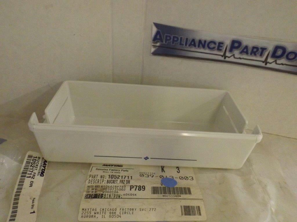 MAYTAG WHIRLPOOL REFRIGERATOR 10521711 FRZ DOOR BIN NEW