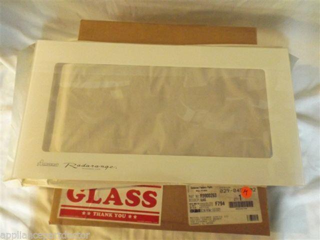 AMANA MICROWAVE R9900263 Glass, Door (wht) NEW IN BOX
