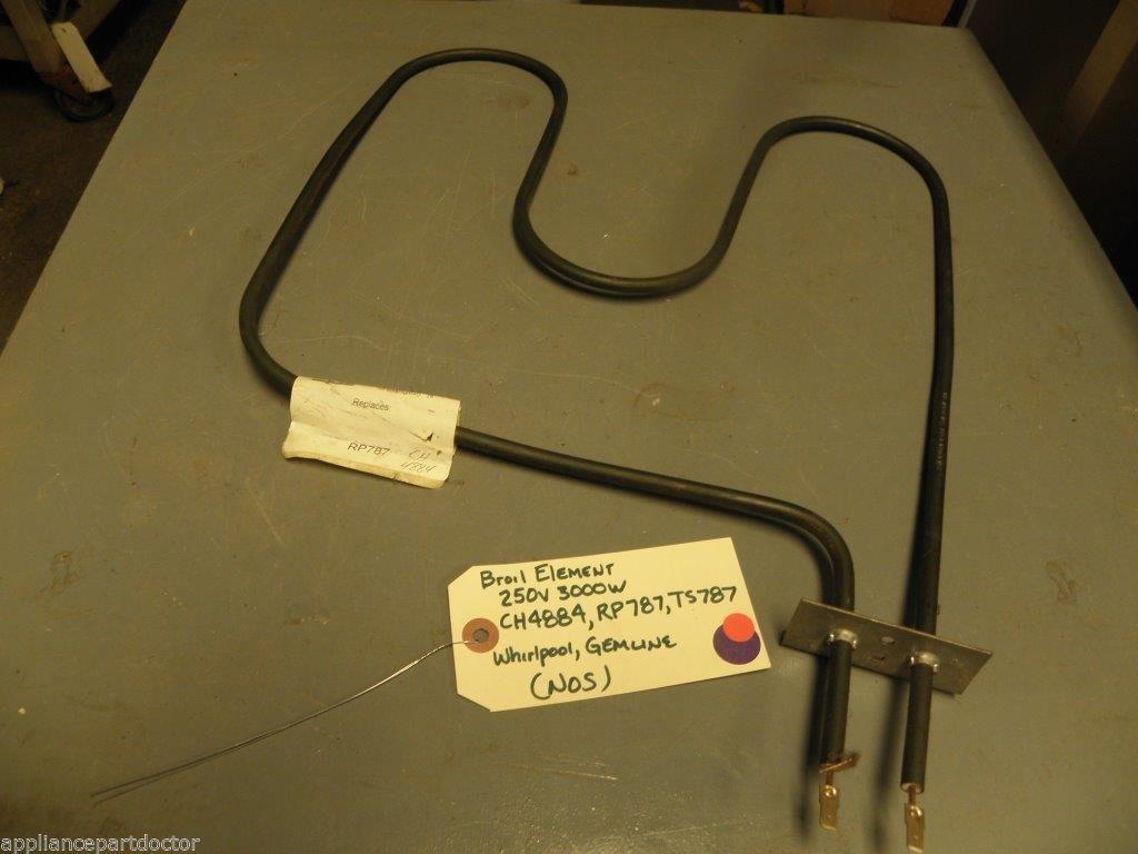 NOS Whirlpool Gemline Broil Element CH4884 RP787 TS787 250v 3000w