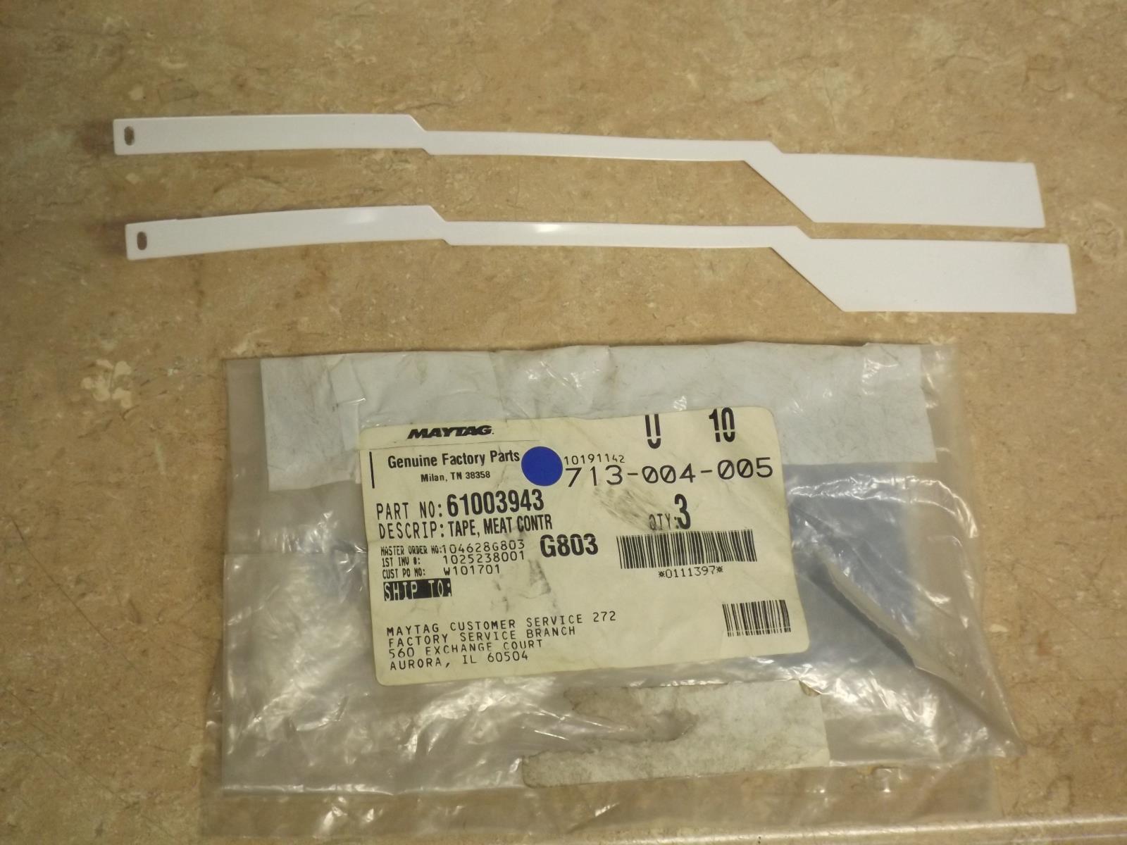 Maytag Refrigerator 61003943 Tape Meat Control