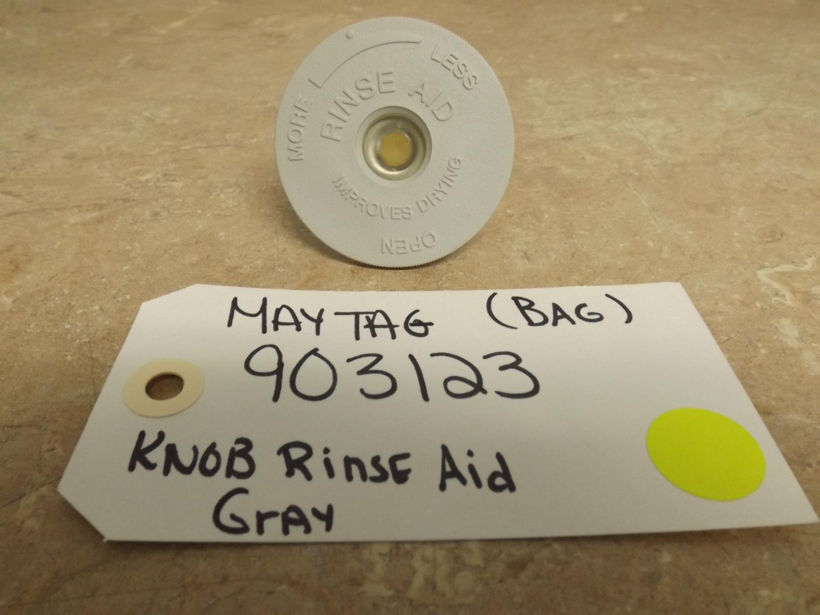 Maytag Dishwasher 903123 Knob Rinse Aide Gray