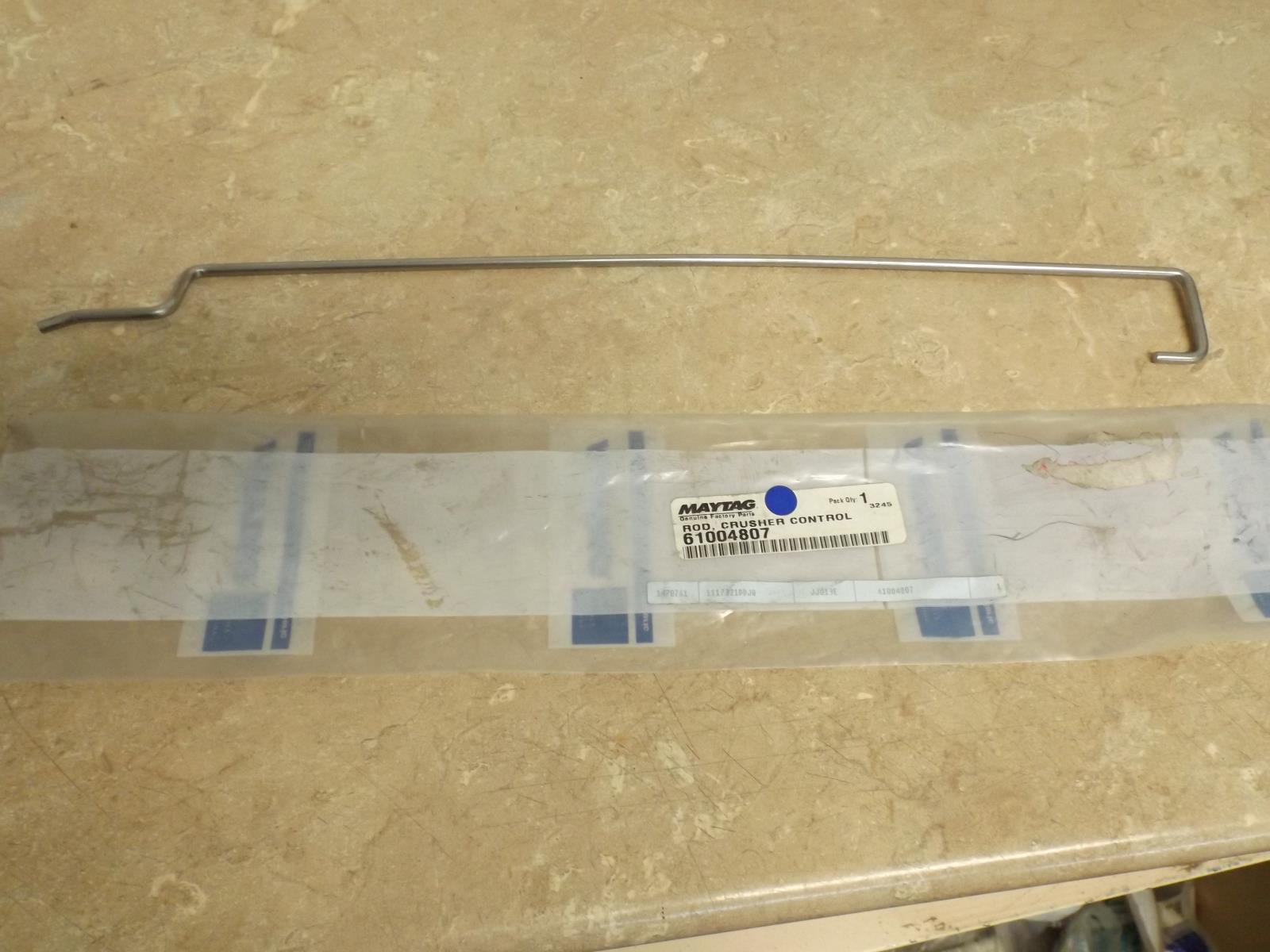 Whirlpool Refrigerator 61004807 Rod, Crusher Control (New)