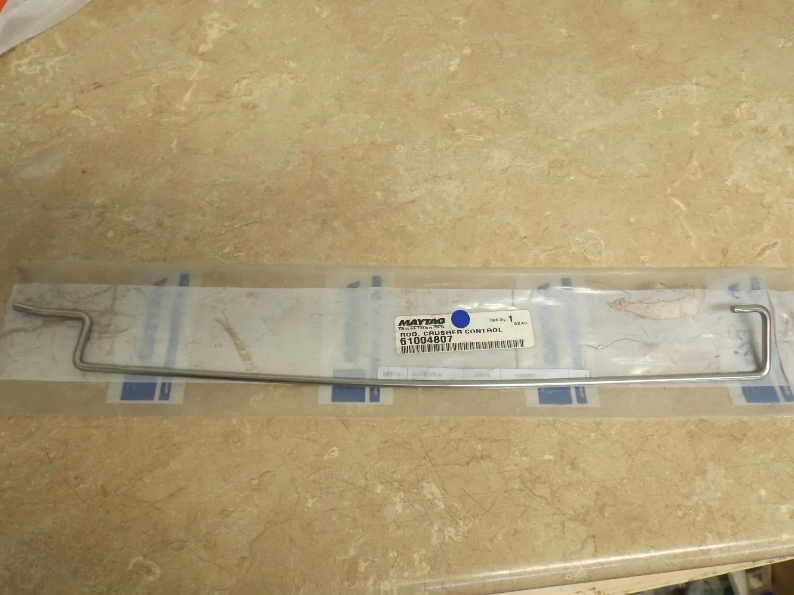 Whirlpool Refrigerator 61004807 Rod, Crusher Control (New)
