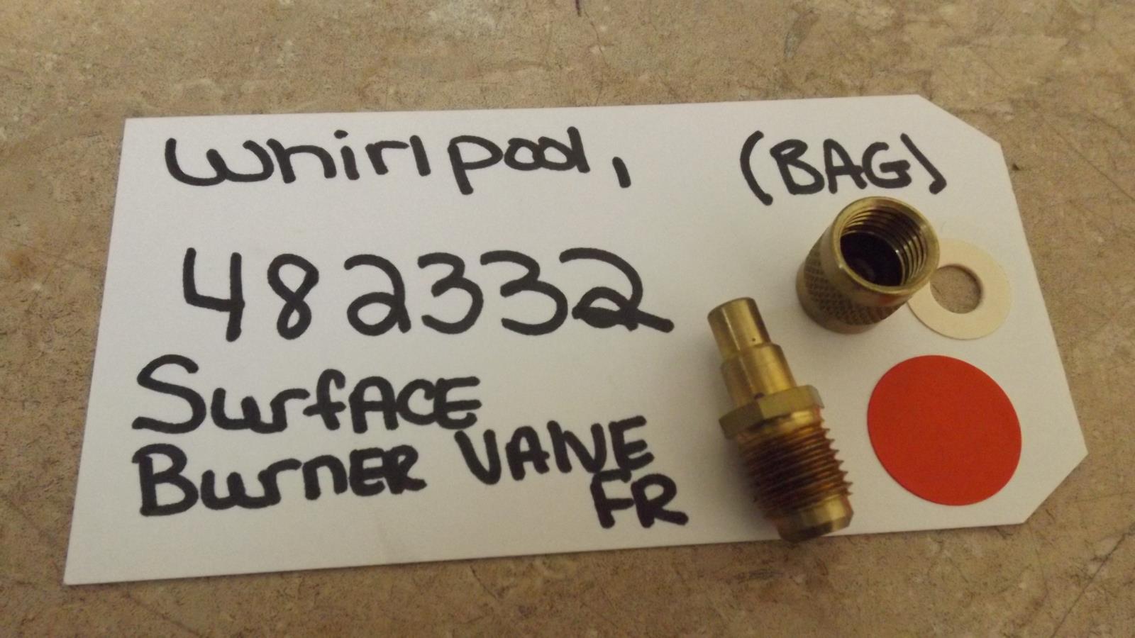 WHIRLPOOL STOVE 482332  SURFACE BURNER VALVE FR (NEW)