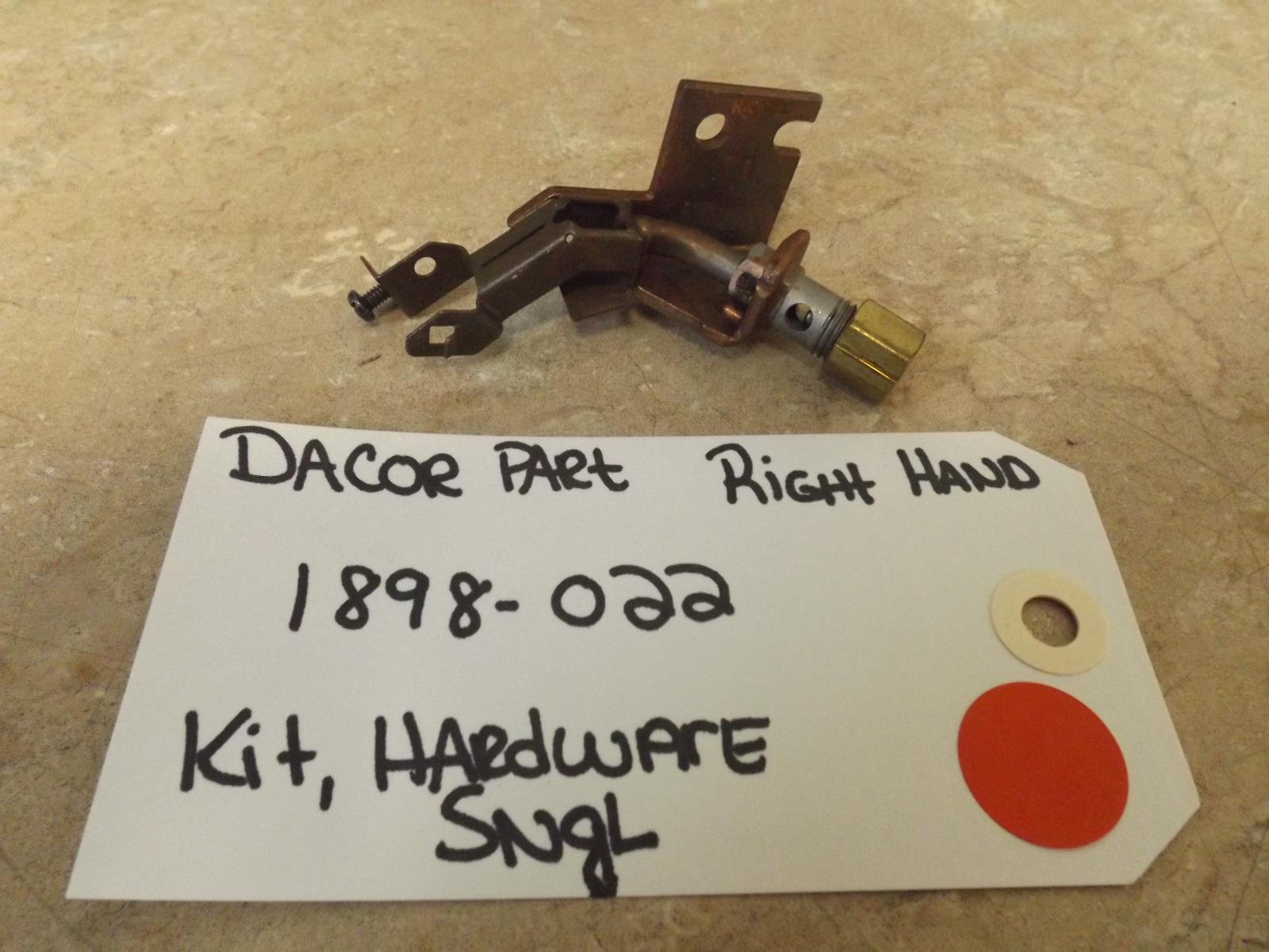 DACOR PART STOVE 1898-022 SINGLE RIGHT HAND PILOT ASSY.#71