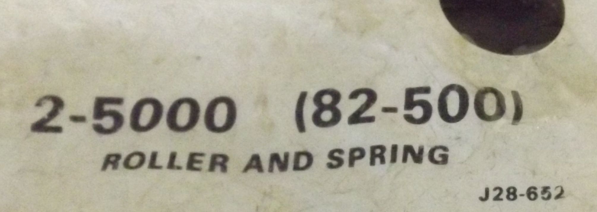 WHIRLPOOL WASHER 82-500  ROLLER & SPRINGS (NEW)