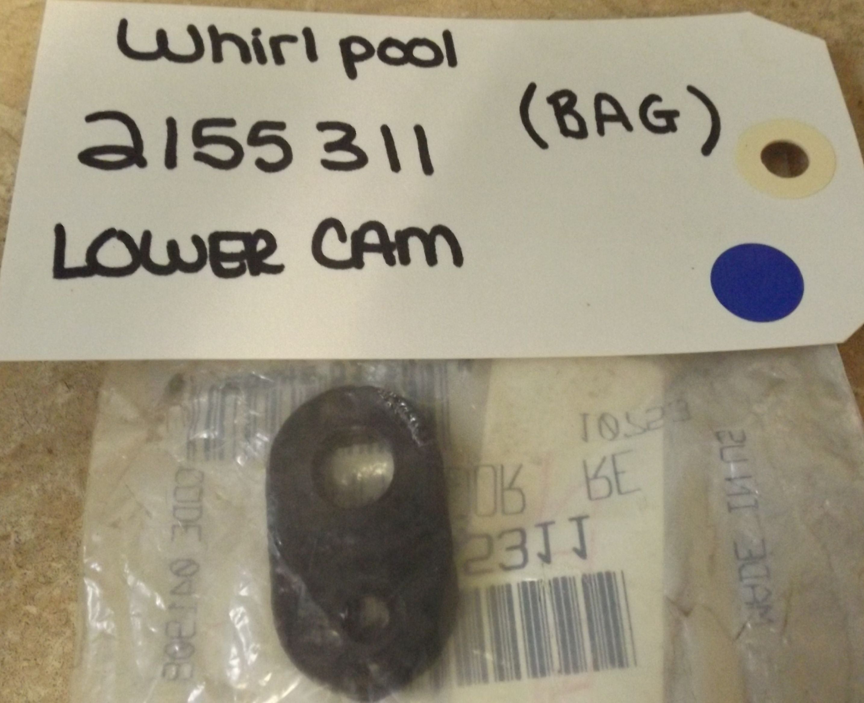 WHIRLPOOL REFRIGERATOR 2155311 LOWER CAM (NEW)