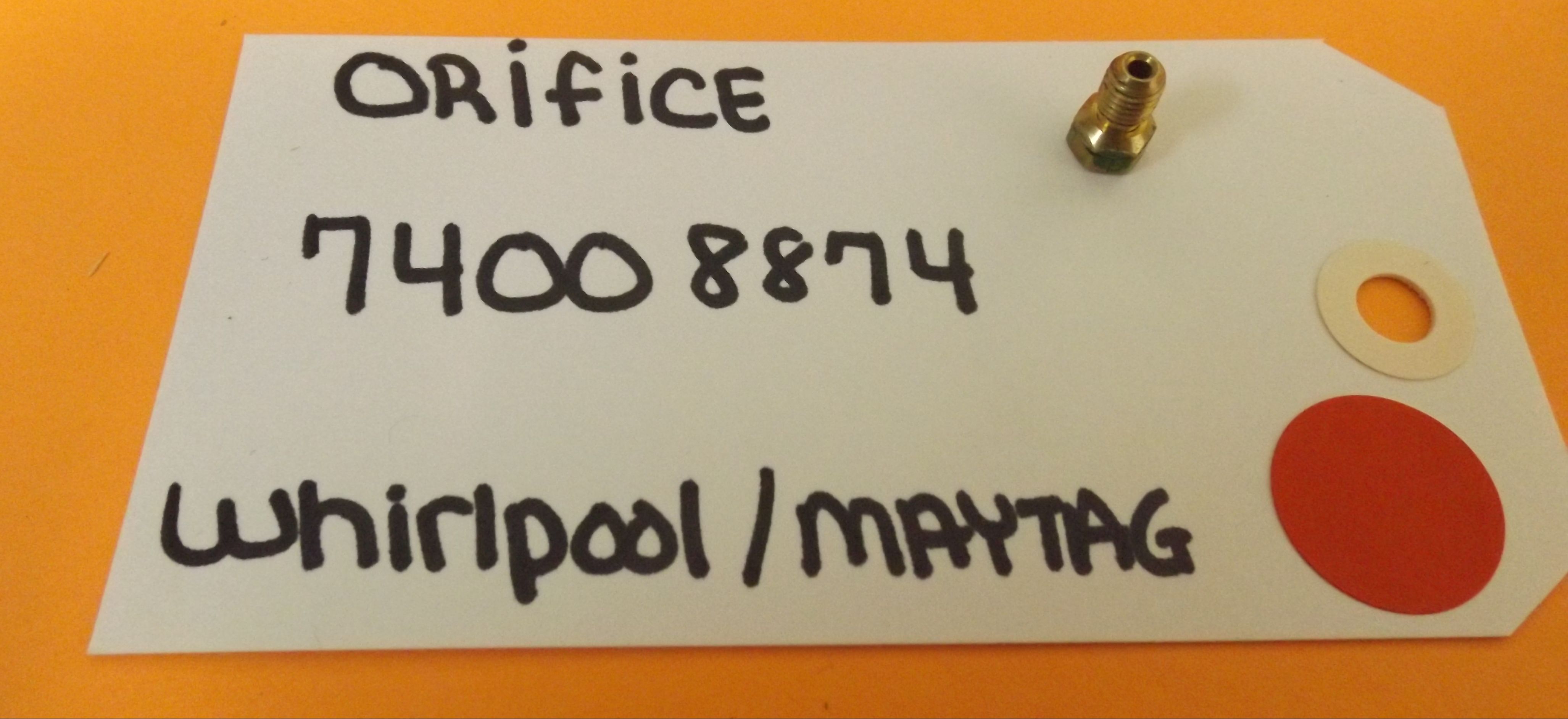 WHIRLPOOL STOVE 74008874 ORIFICE (NEW)