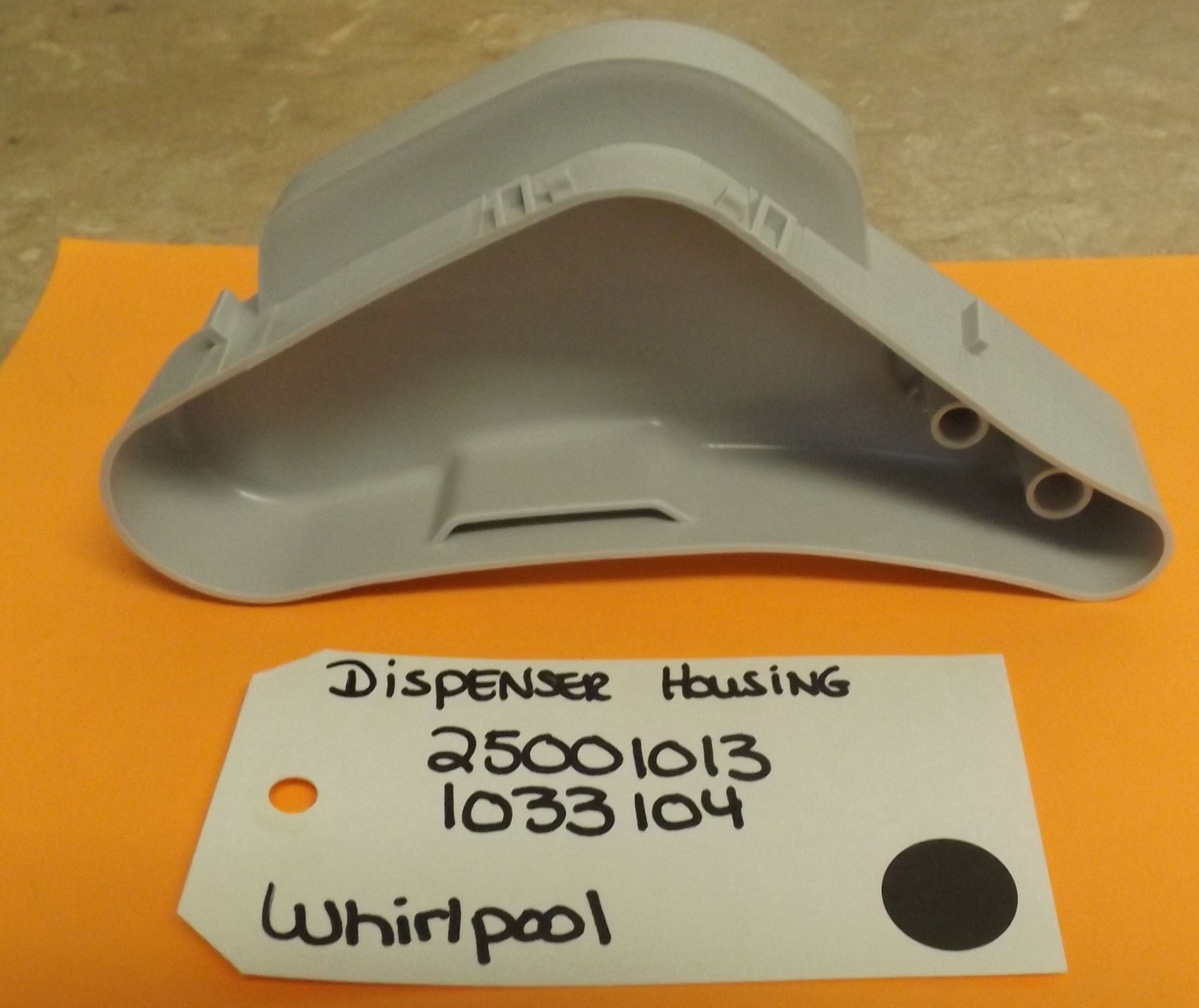 WHIRLPOOL WASHER  25001013 DISPENSER HOUSING (NEW)