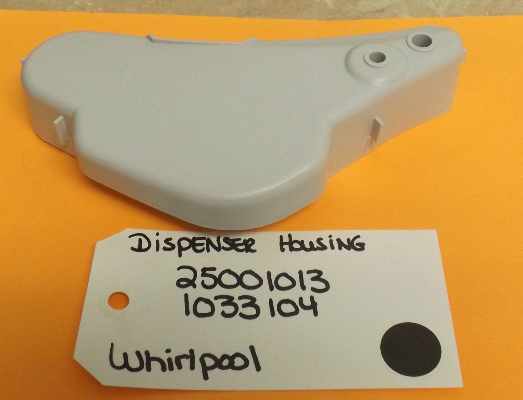 WHIRLPOOL WASHER  25001013 DISPENSER HOUSING (NEW)