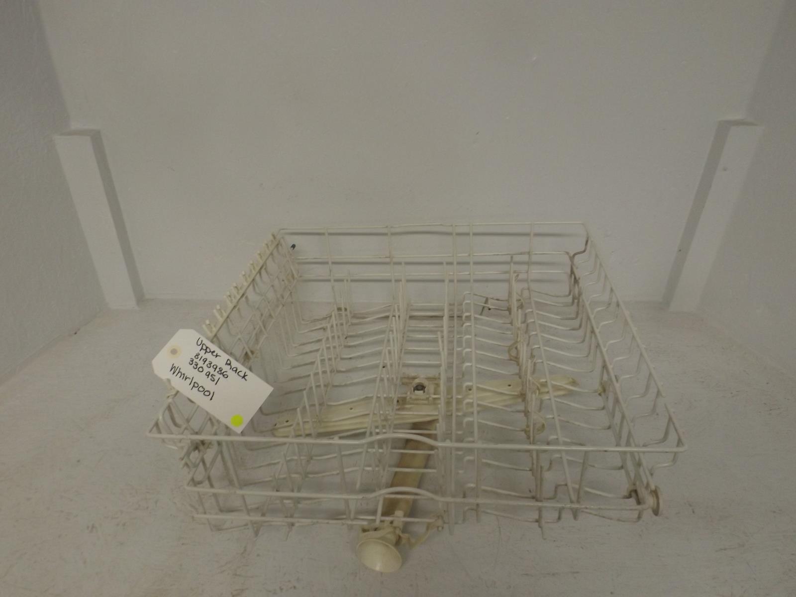 WHIRLPOOL DISHWASHER 8193986 3380951 UPPER RACK USED