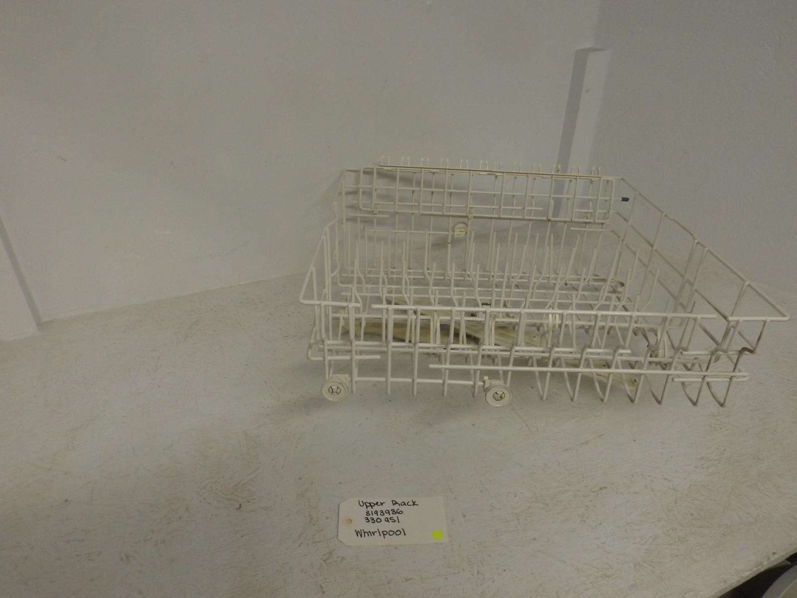 WHIRLPOOL DISHWASHER 8193986 3380951 UPPER RACK USED