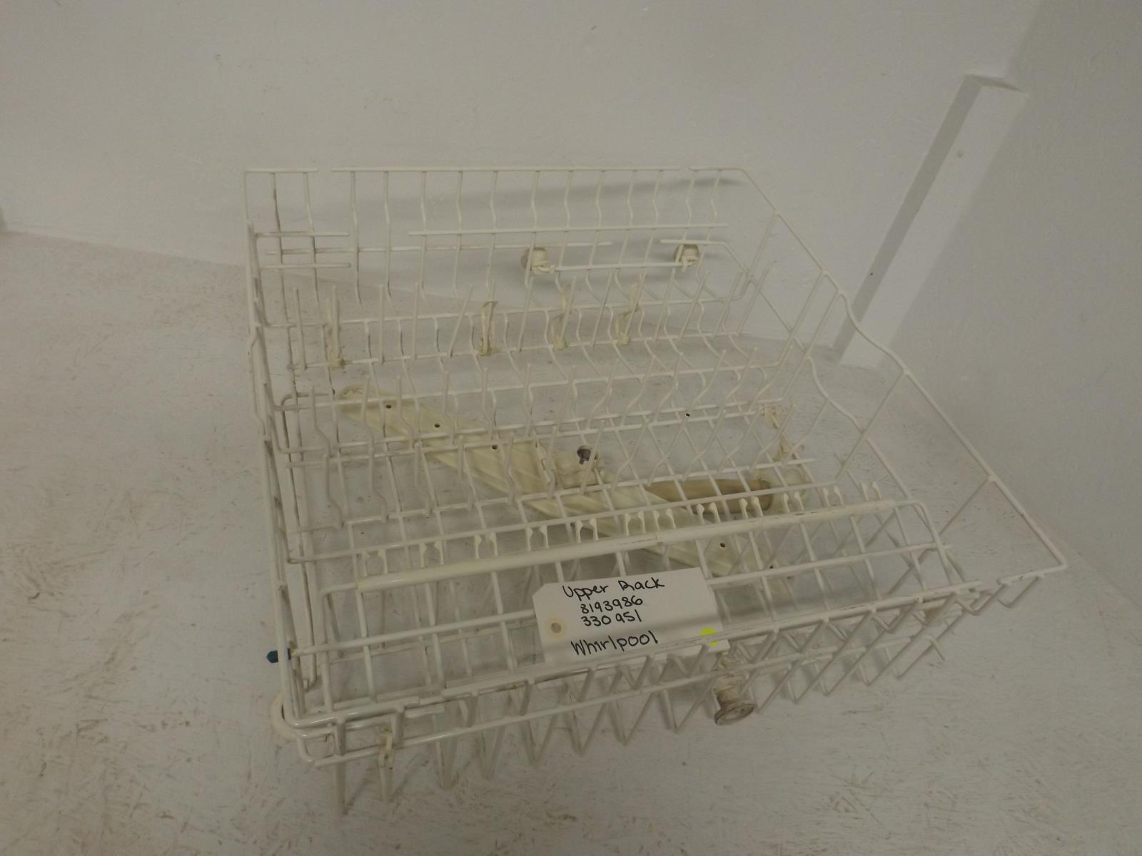 WHIRLPOOL DISHWASHER 8193986 3380951 UPPER RACK USED