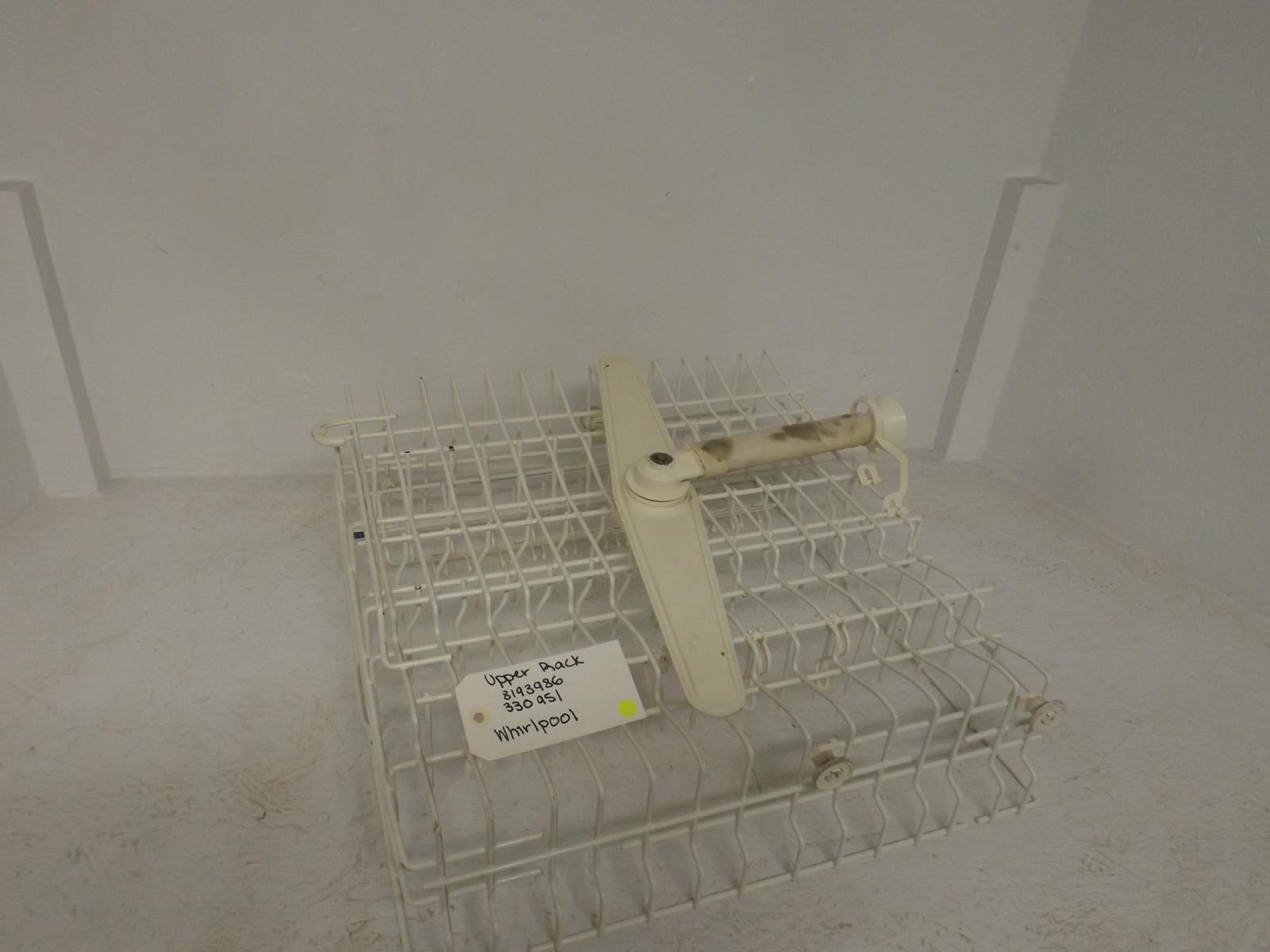WHIRLPOOL DISHWASHER 8193986 3380951 UPPER RACK USED