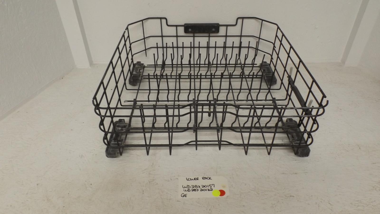 GE DISHWASHER WD28X20157 WD28X20162 LOWER RACK (USED)