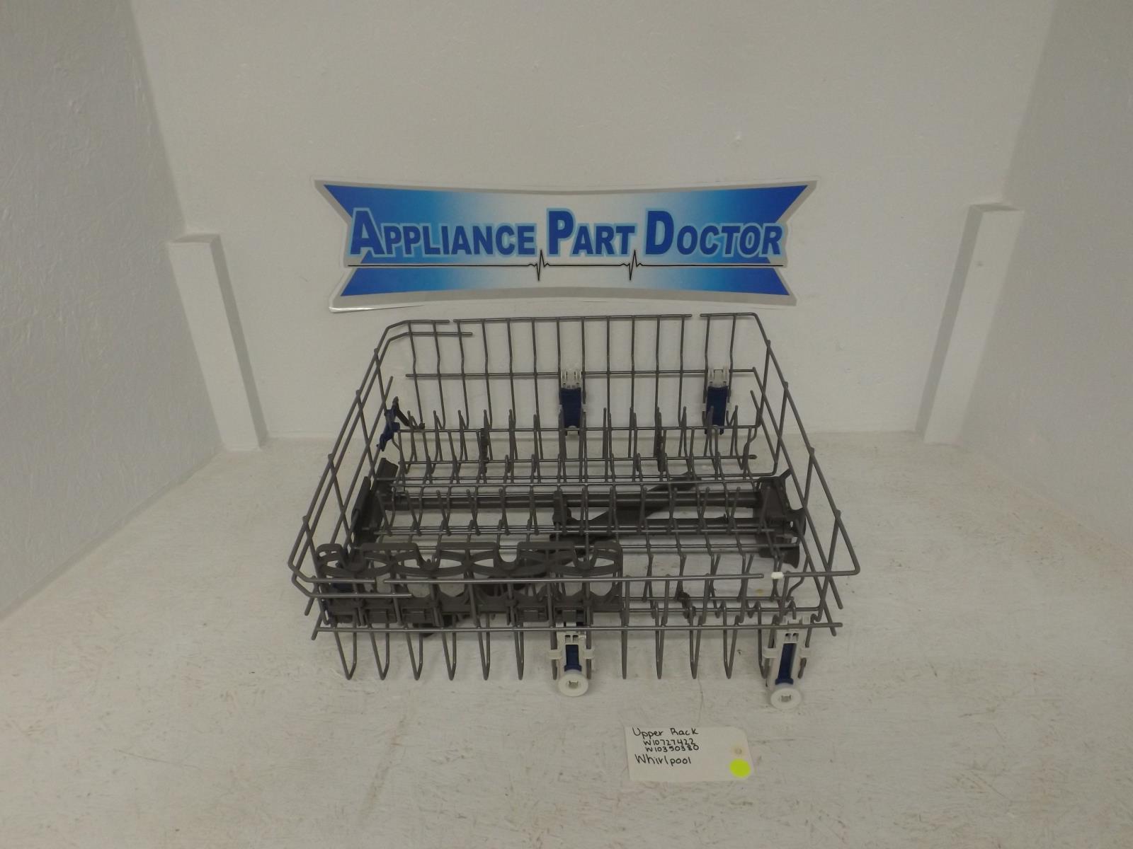 Whirlpool Dishwasher W10727422  W10350380 Upper Rack (Used)