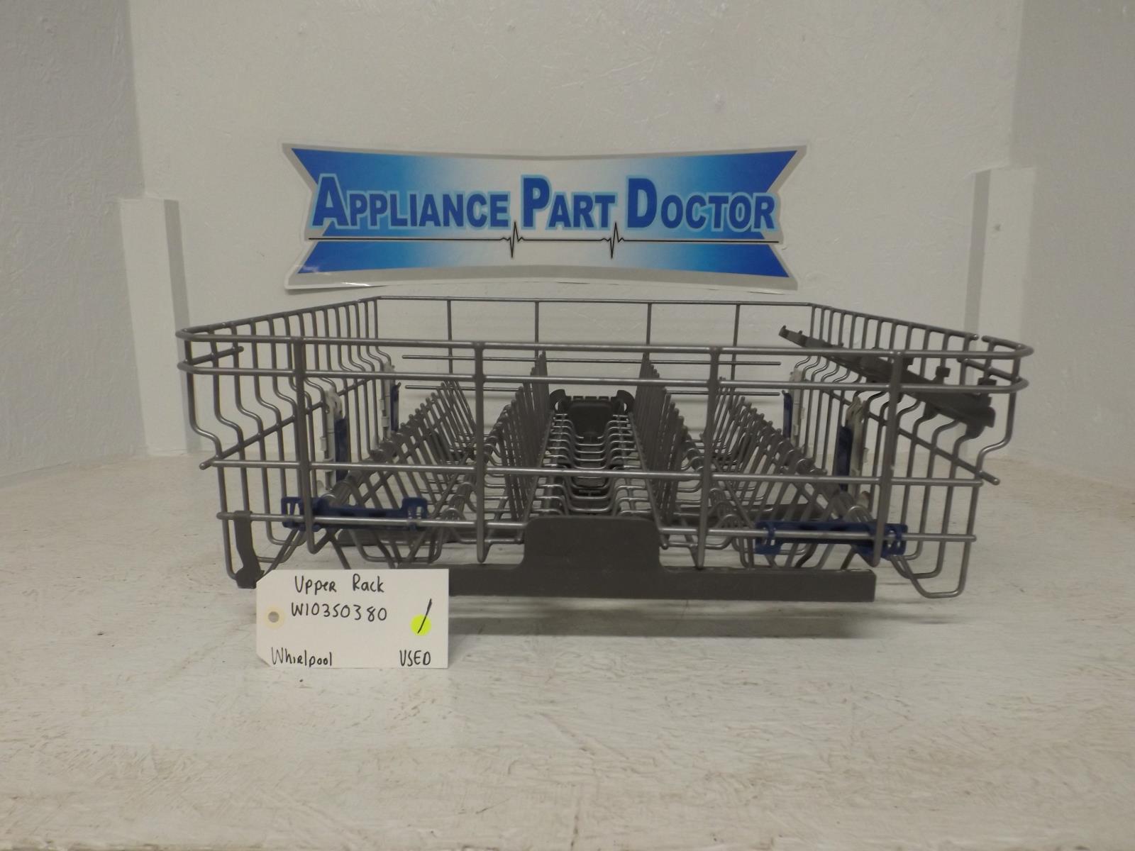 Whirlpool Dishwasher Dishrack, Upper W10350380 Used