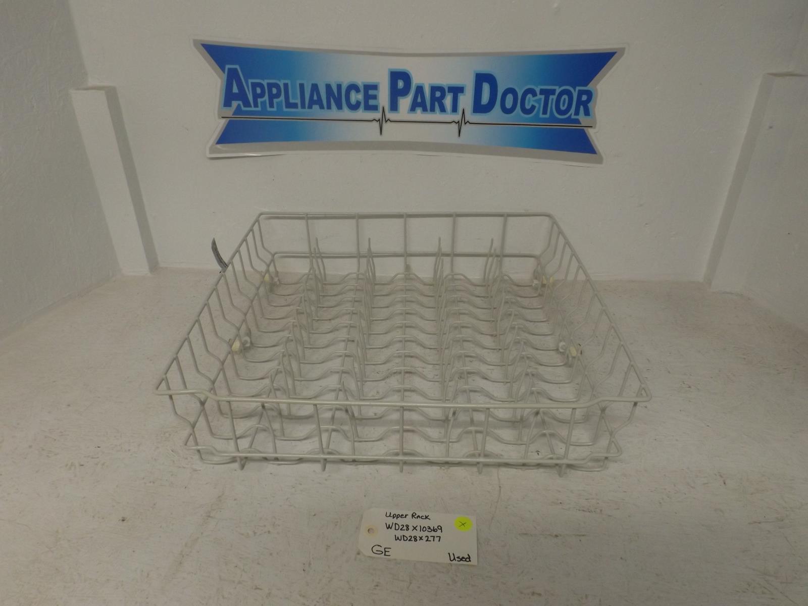 GE Dishwasher WD28X10369  WD28X277 Upper Dish Rack Used