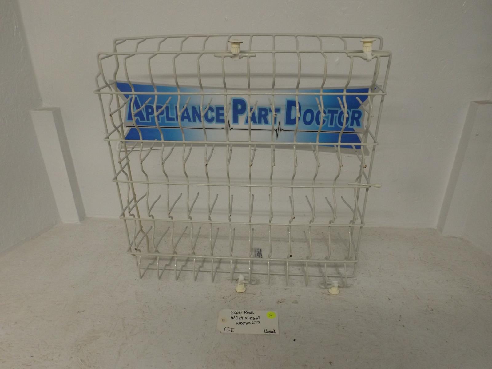 GE Dishwasher WD28X10369  WD28X277 Upper Dish Rack Used