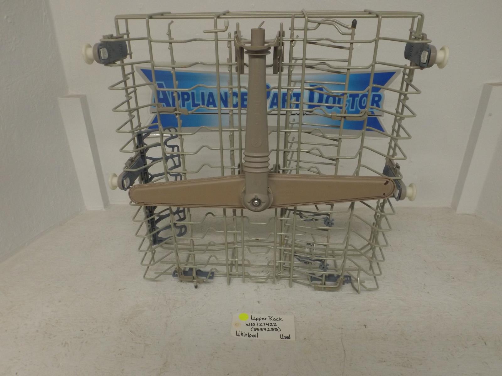Whirlpool Dishwasher W10727422  8539235 Upper Dish Rack Used