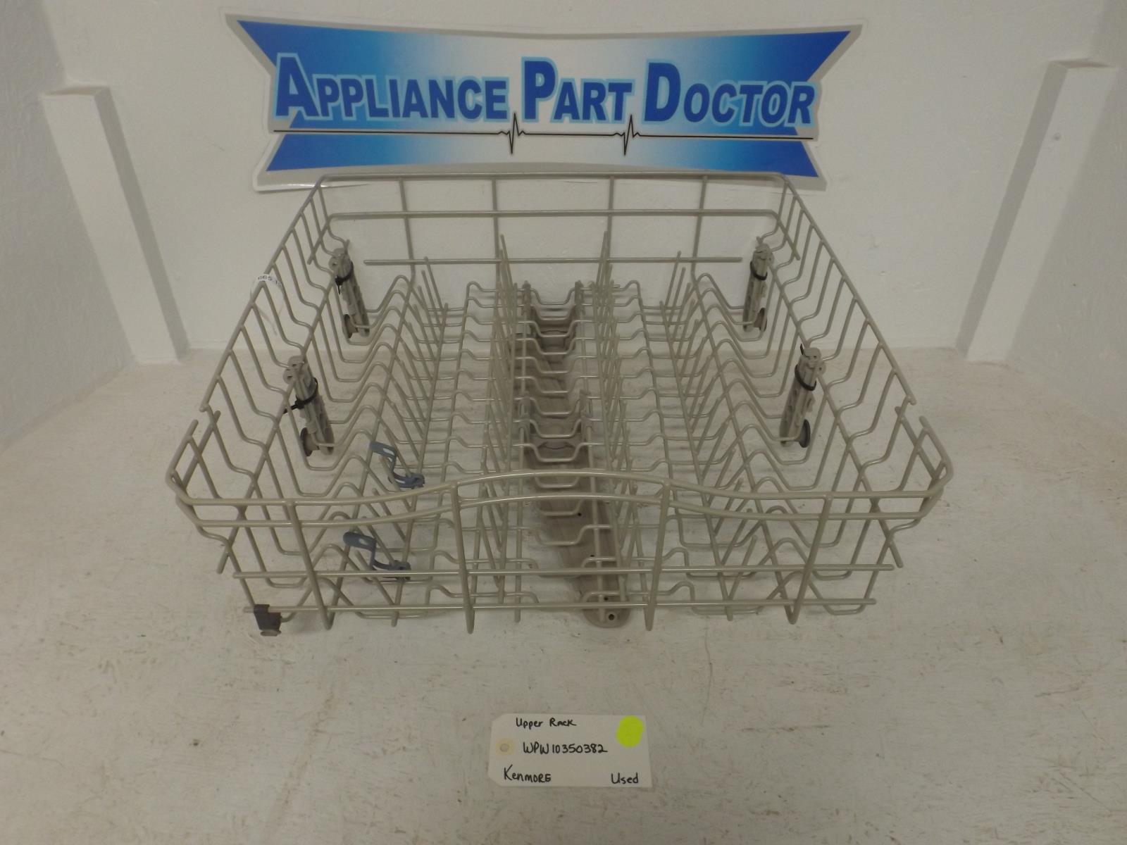 Kenmore Dishwasher WPW10350382 Upper Dish Rack Used