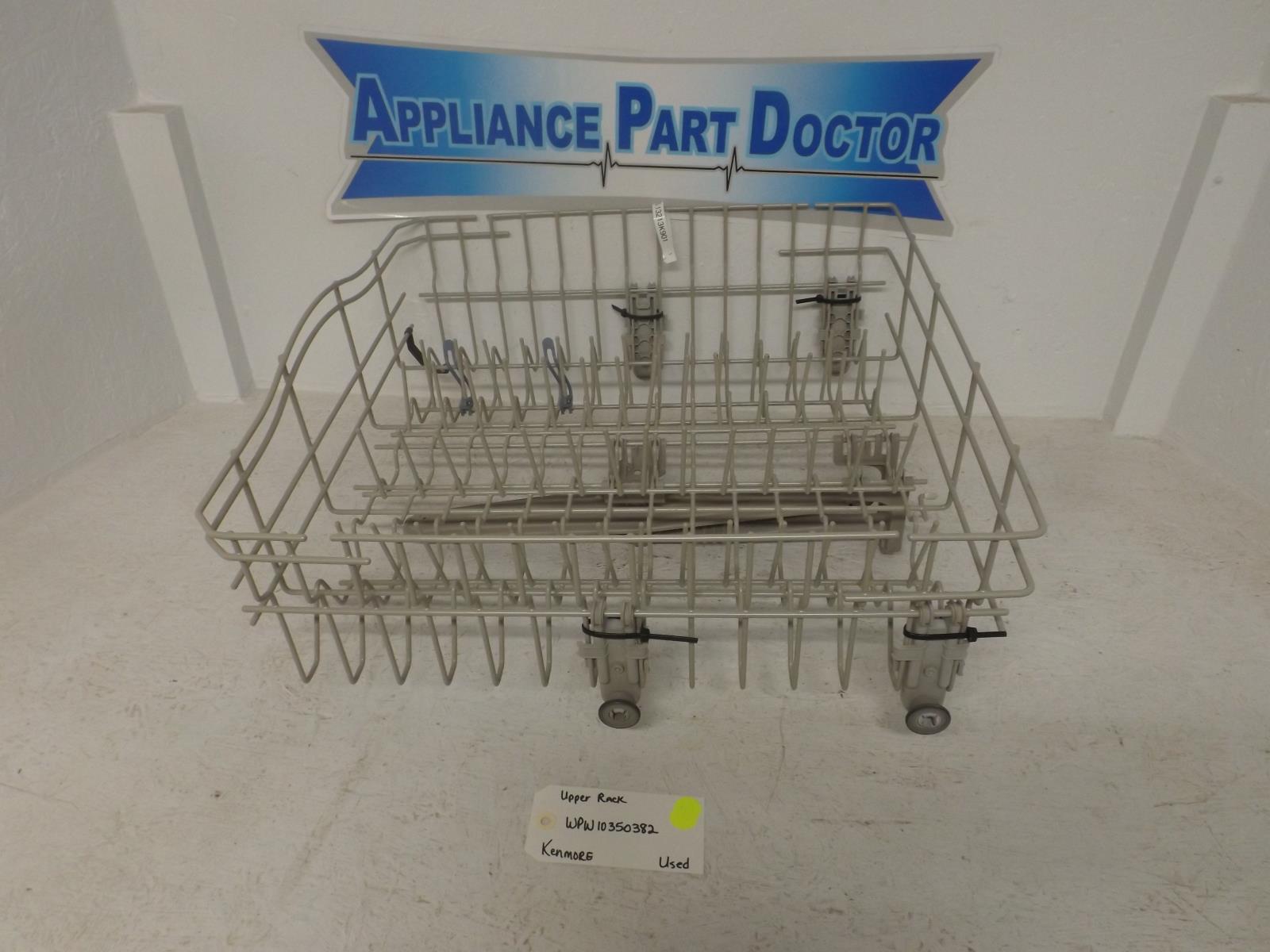 Kenmore Dishwasher WPW10350382 Upper Dish Rack Used