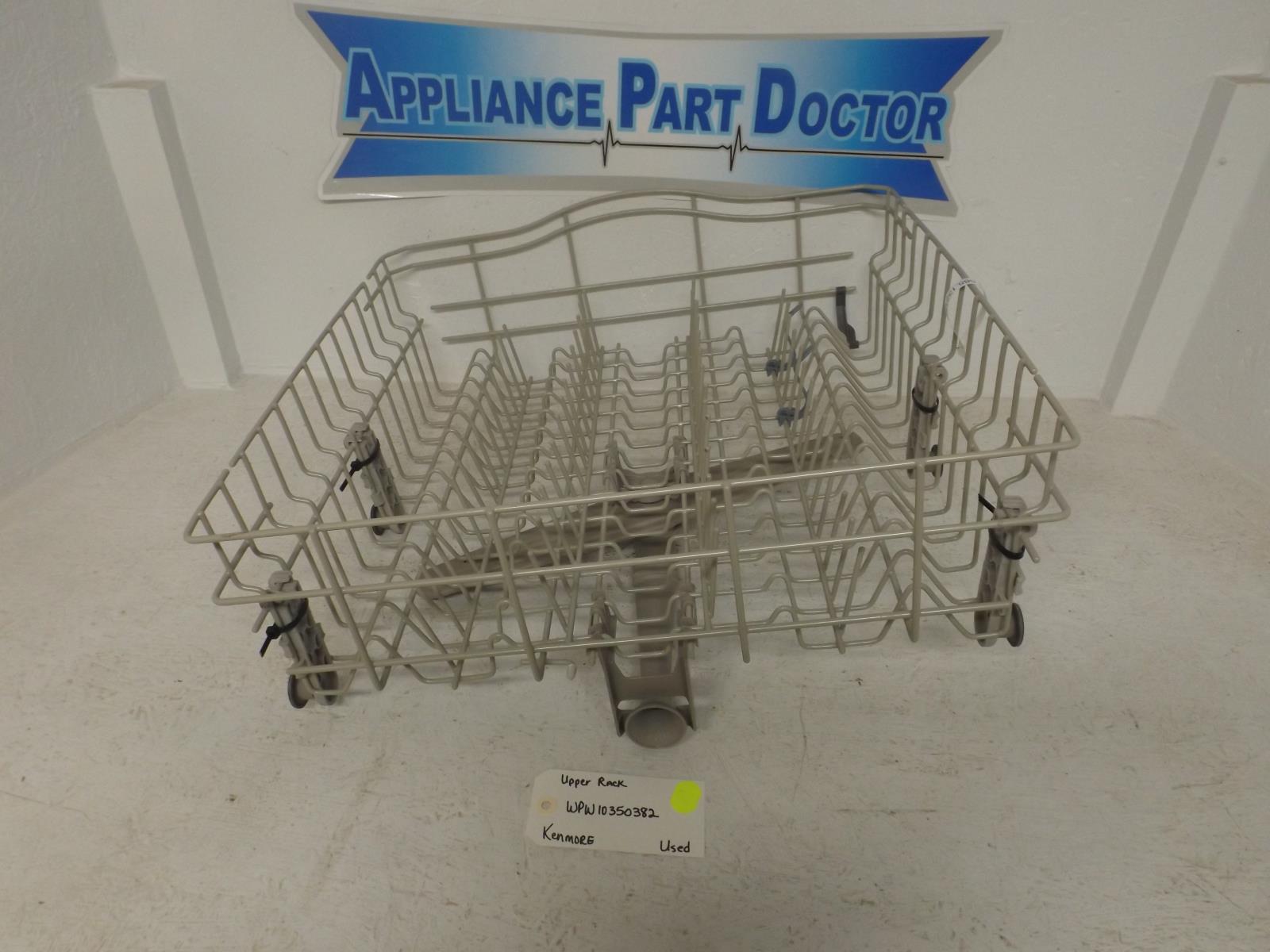 Kenmore Dishwasher WPW10350382 Upper Dish Rack Used