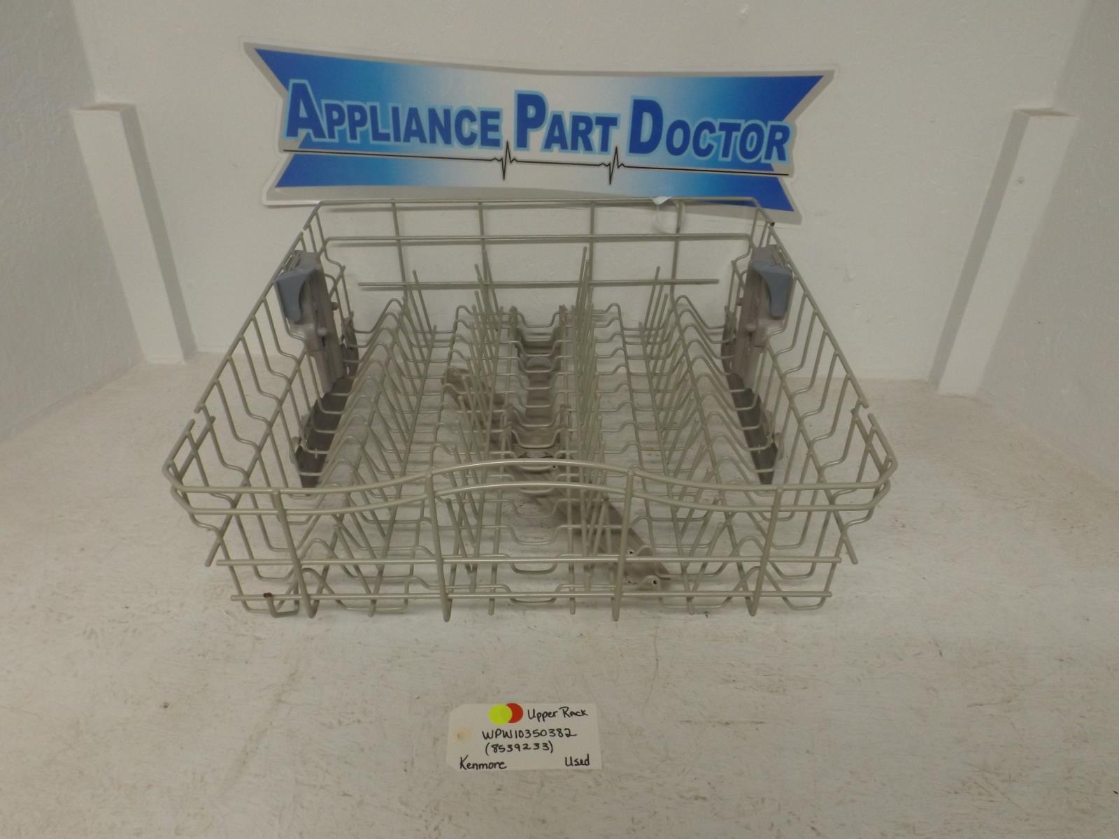 Kenmore Dishwasher WPW10350382  8539233 Upper Dish Rack Used