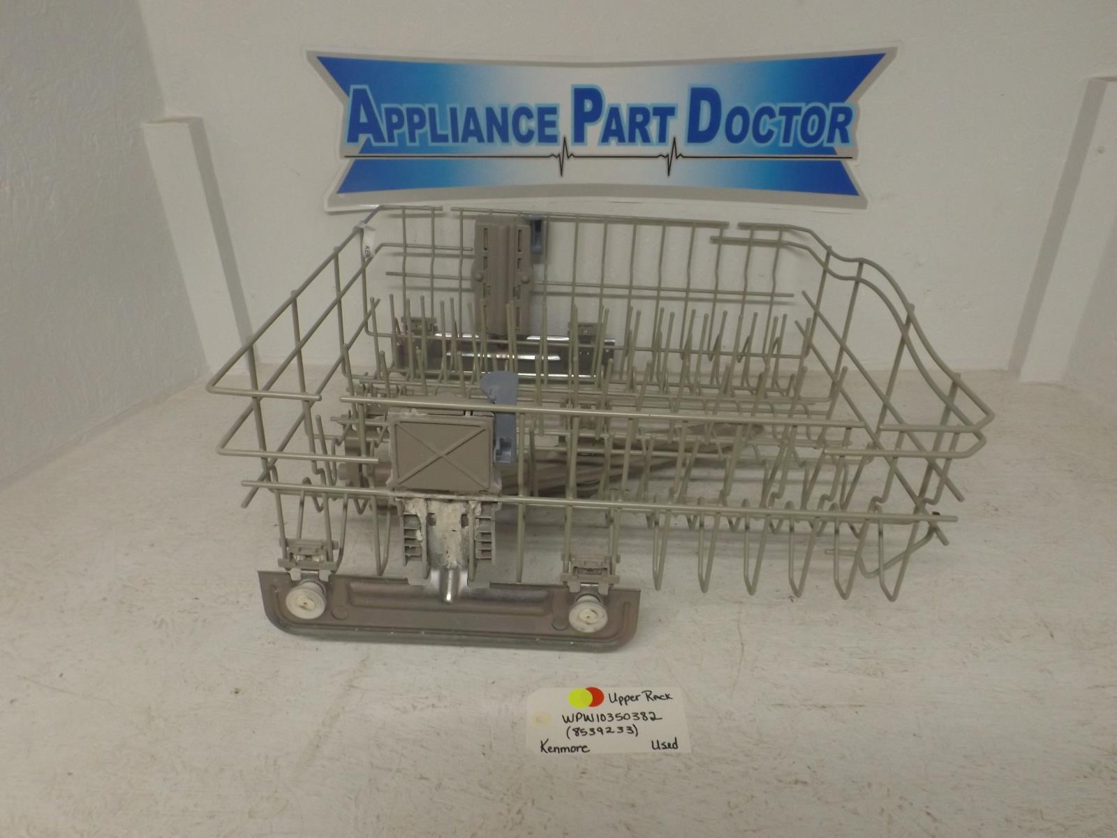 Kenmore Dishwasher WPW10350382  8539233 Upper Dish Rack Used