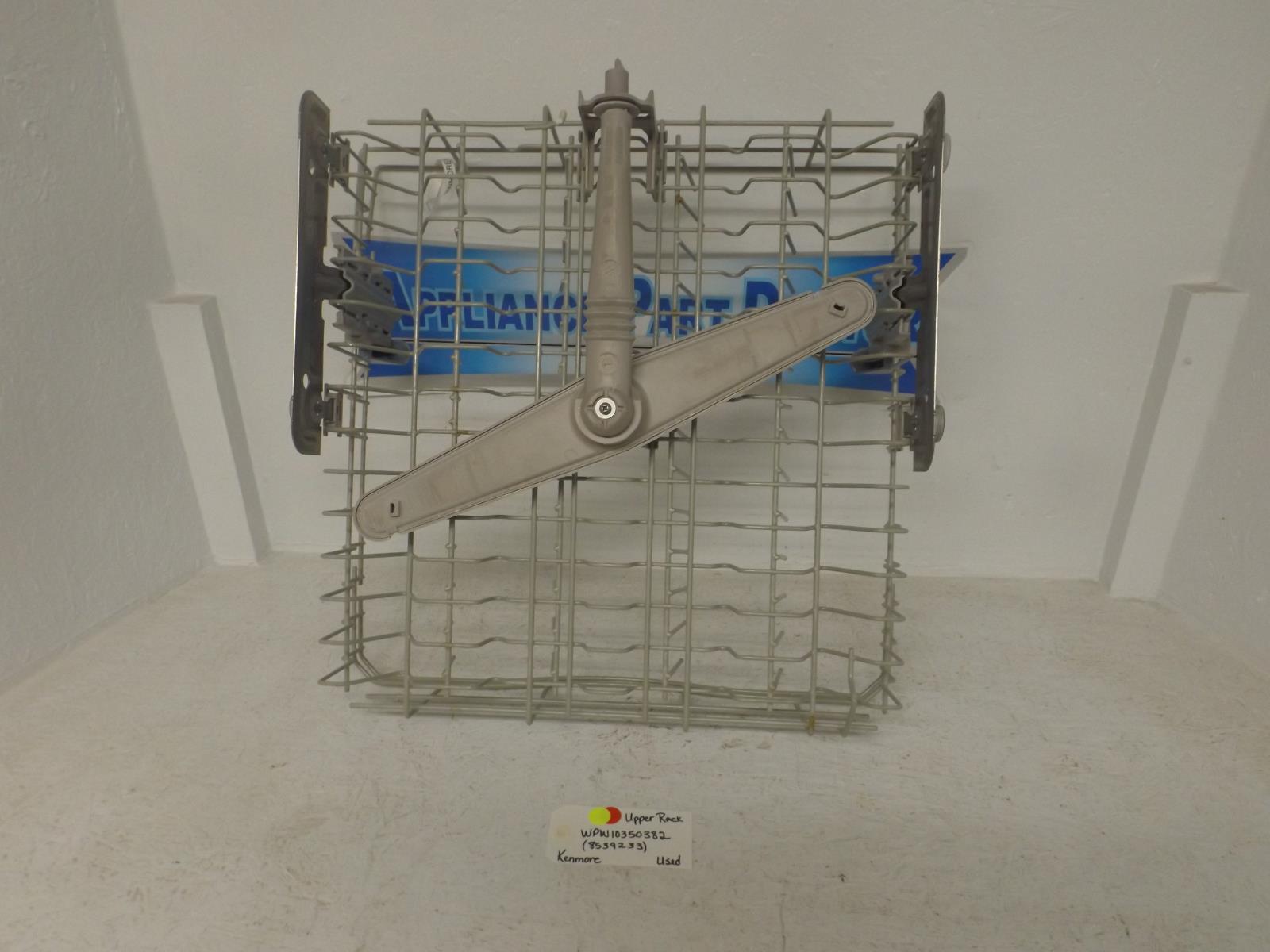 Kenmore Dishwasher WPW10350382  8539233 Upper Dish Rack Used