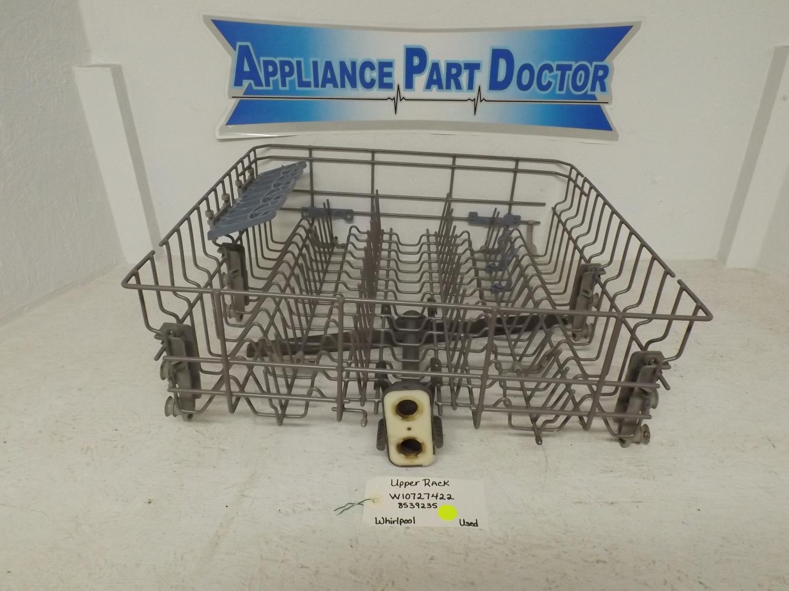 Whirlpool Dishwasher W10727422  8539235 Upper Dish Rack Used
