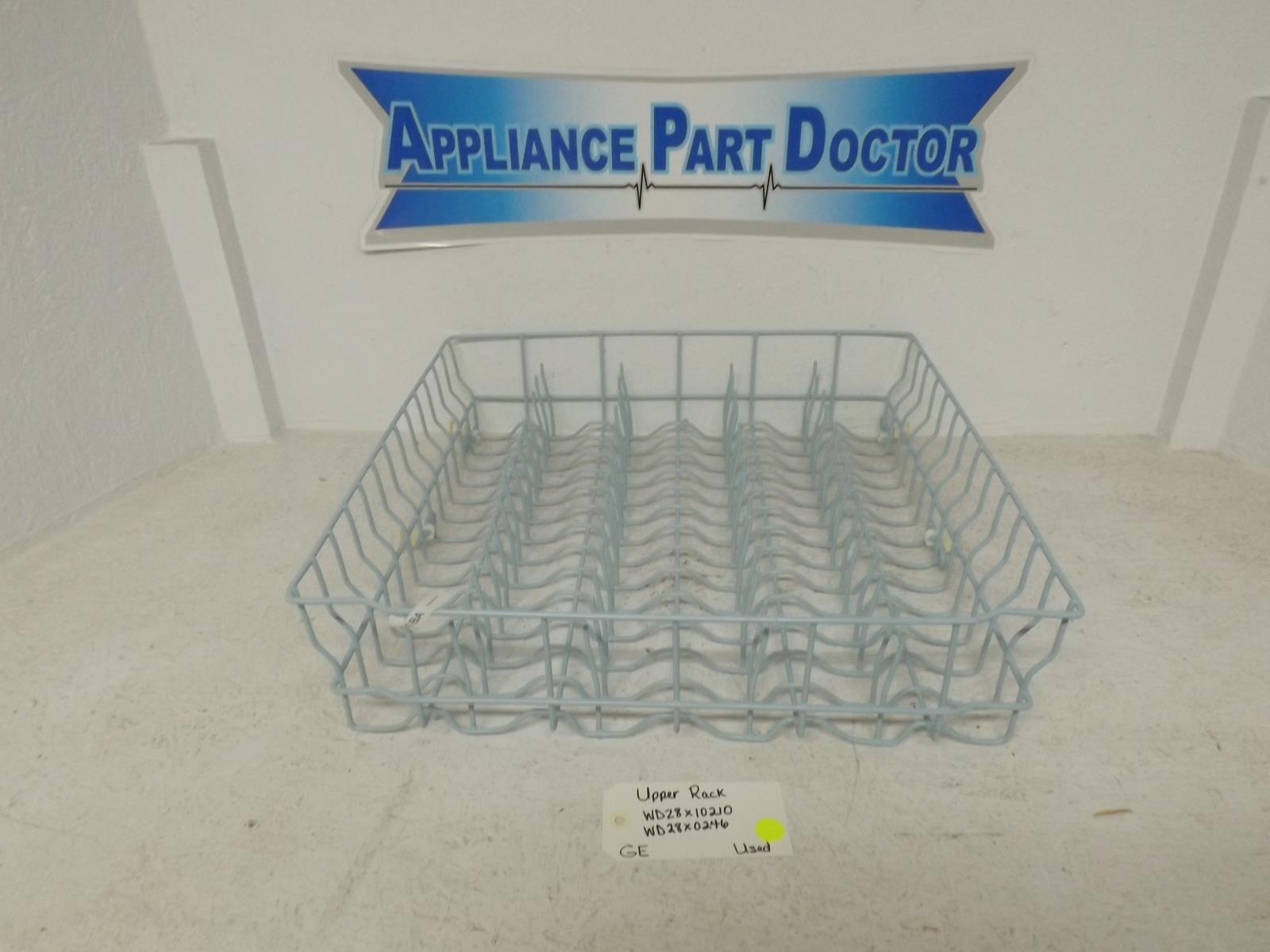 GE Dishwasher WD28x10210  WD28X0246 Upper Dish Rack Used
