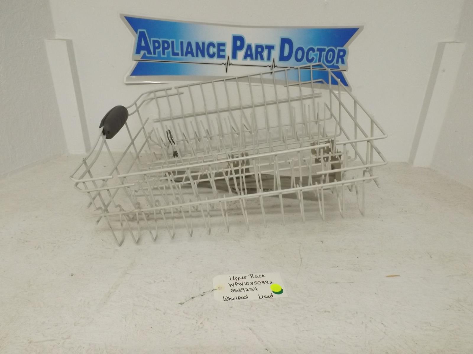 Whirlpool Dishwasher WPW10350382  8539234 Upper Dish Rack Used