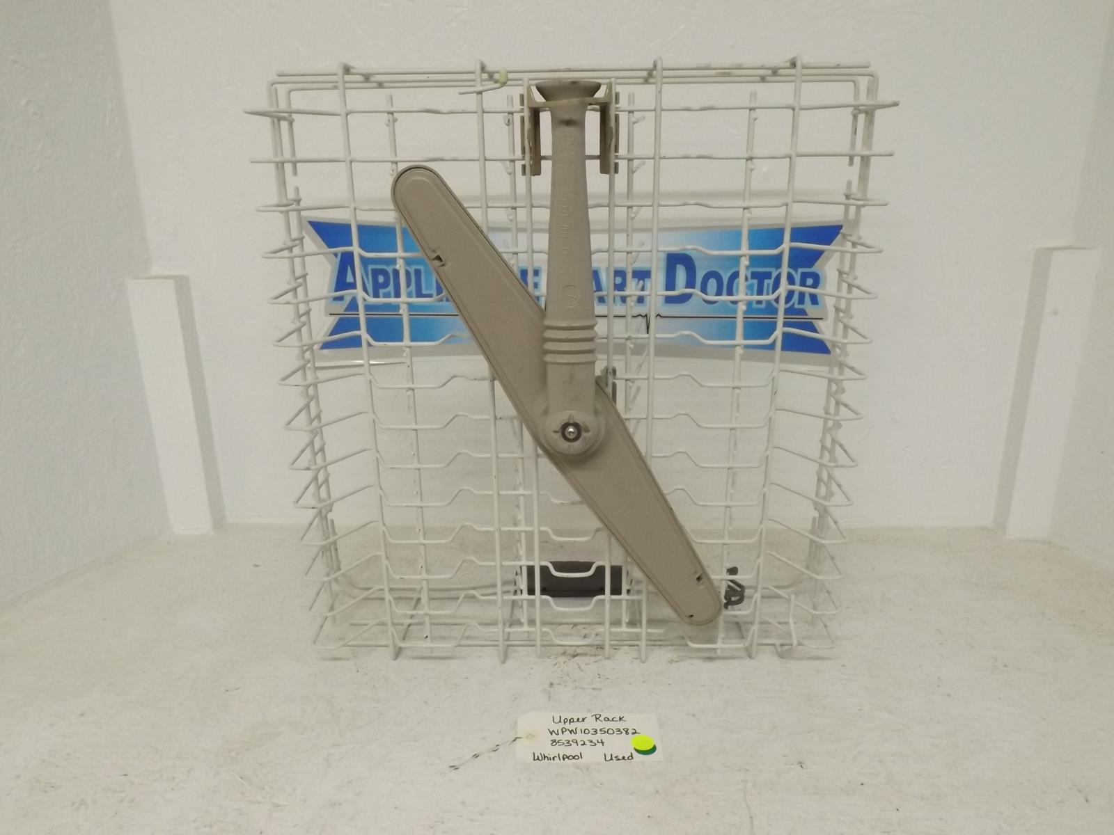 Whirlpool Dishwasher WPW10350382  8539234 Upper Dish Rack Used