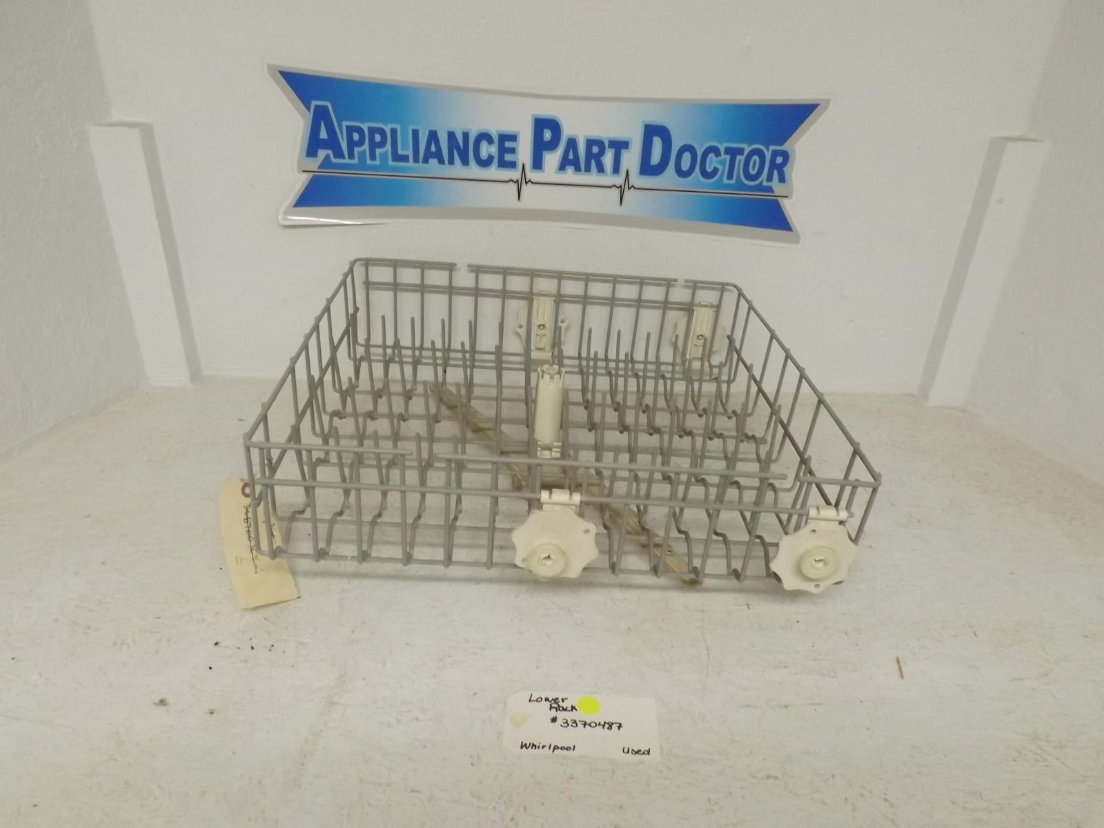 Whirlpool Dishwasher 3370487 Lower Rack Used