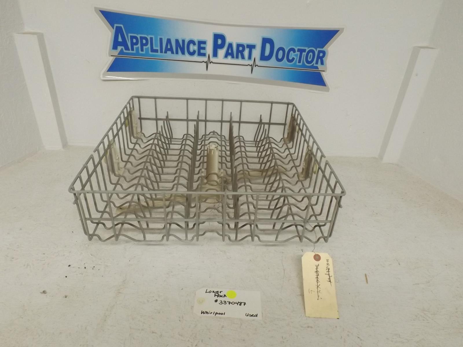 Whirlpool Dishwasher 3370487 Lower Rack Used