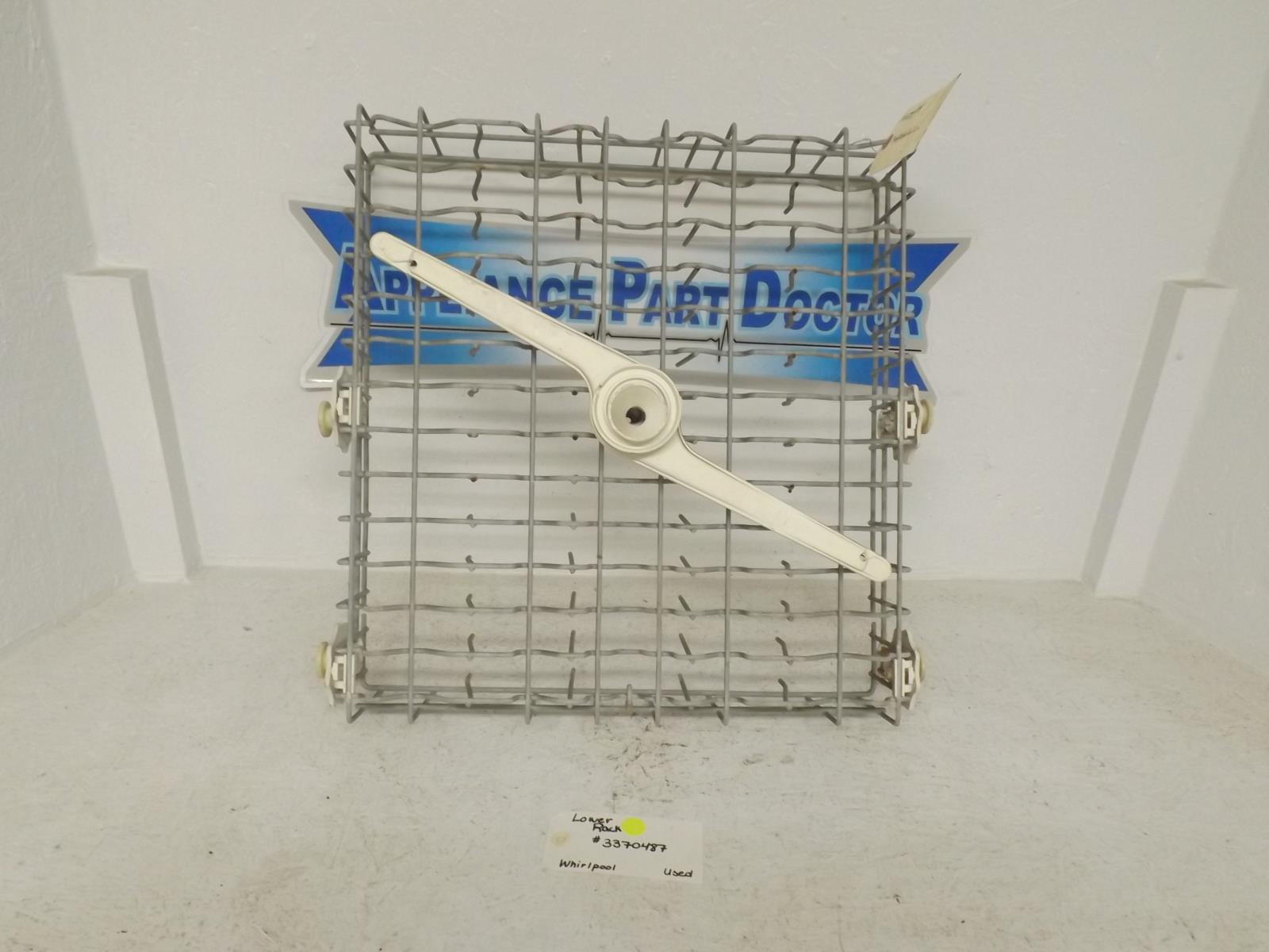 Whirlpool Dishwasher 3370487 Lower Rack Used