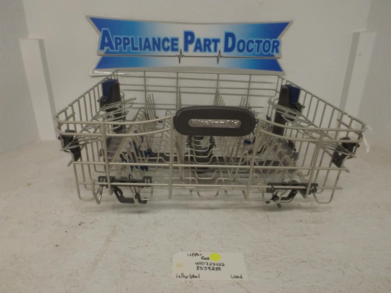 Whirlpool Dishwasher W10727422  8539235 Upper Dish Rack Used