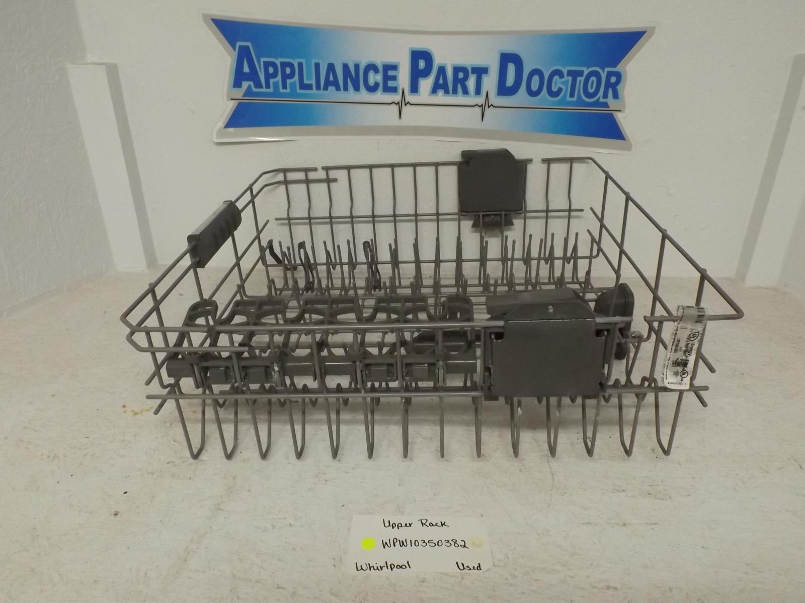 Whirlpool Dishwasher WPW10350382 Upper Dish Rack Used